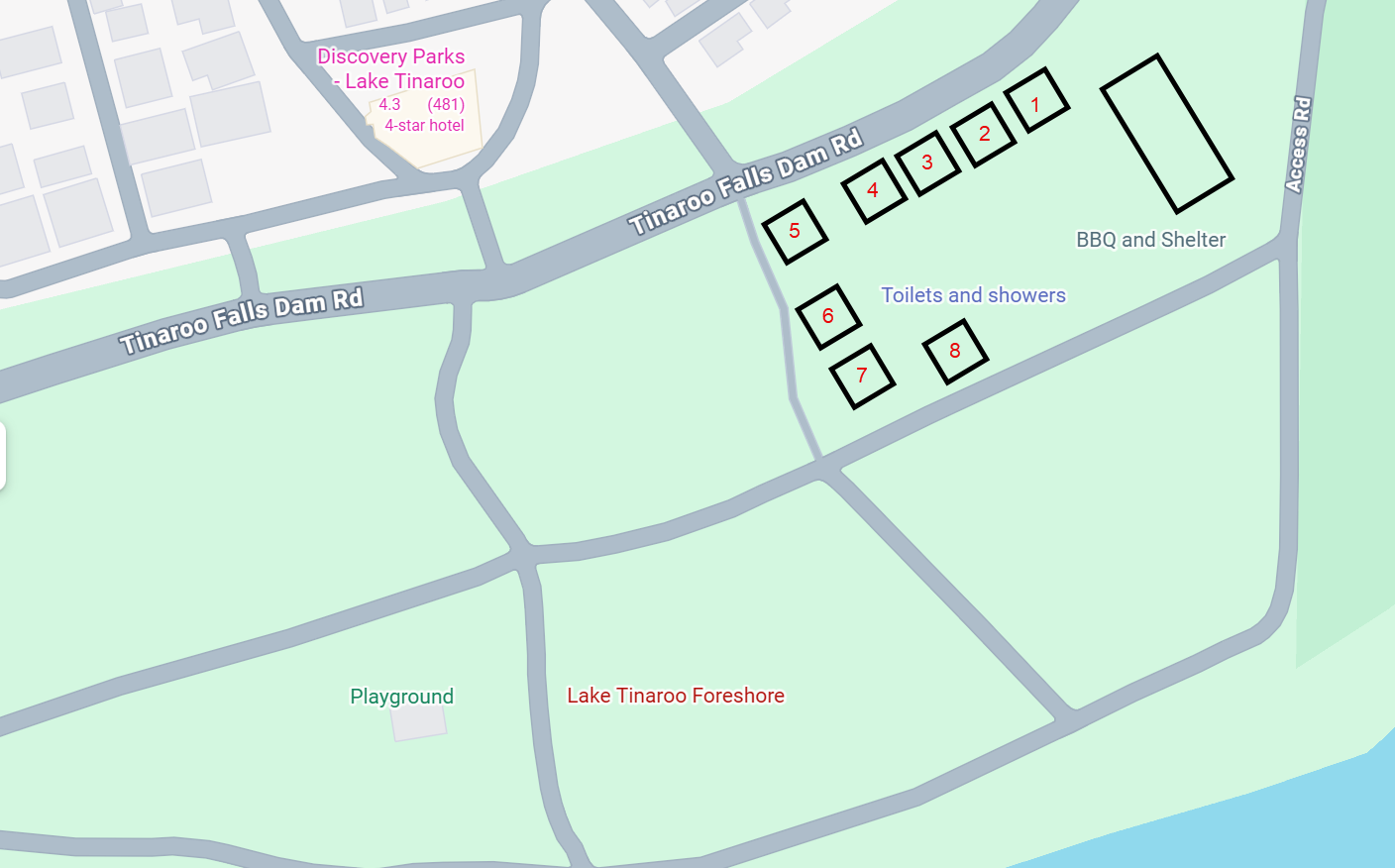 Event layout map showing stand positions